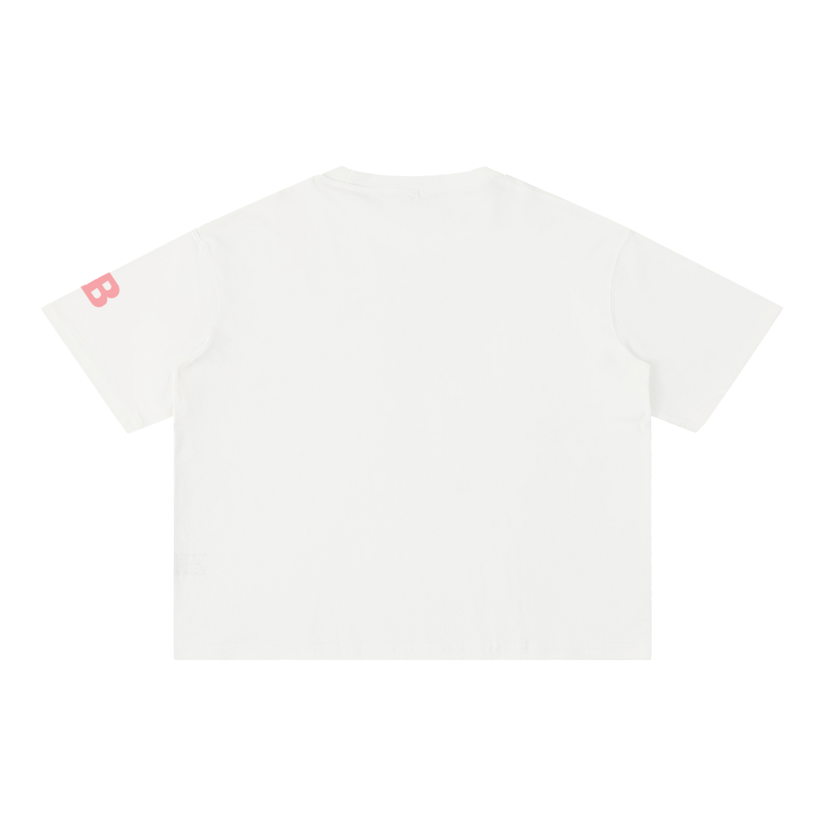 White Let's Hear It for the Boys football tee by Bleacher Babe, back view