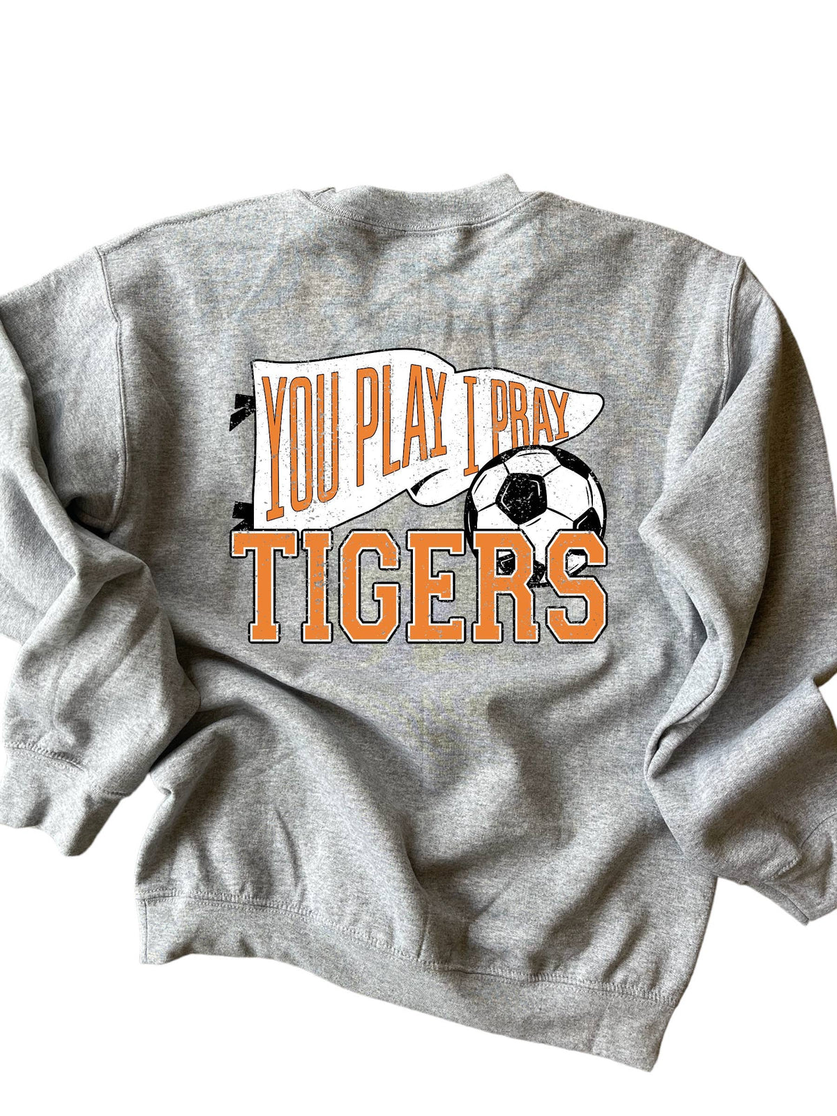 Florence NJ Custom Soccer Crewneck Sweatshirt, White