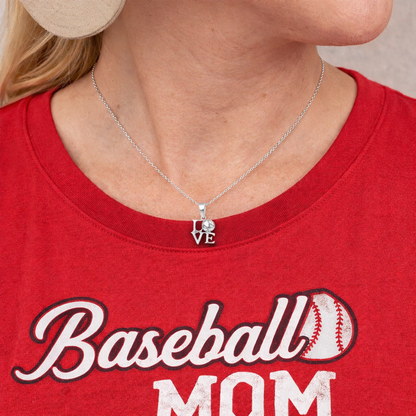 Love Baseball Necklace