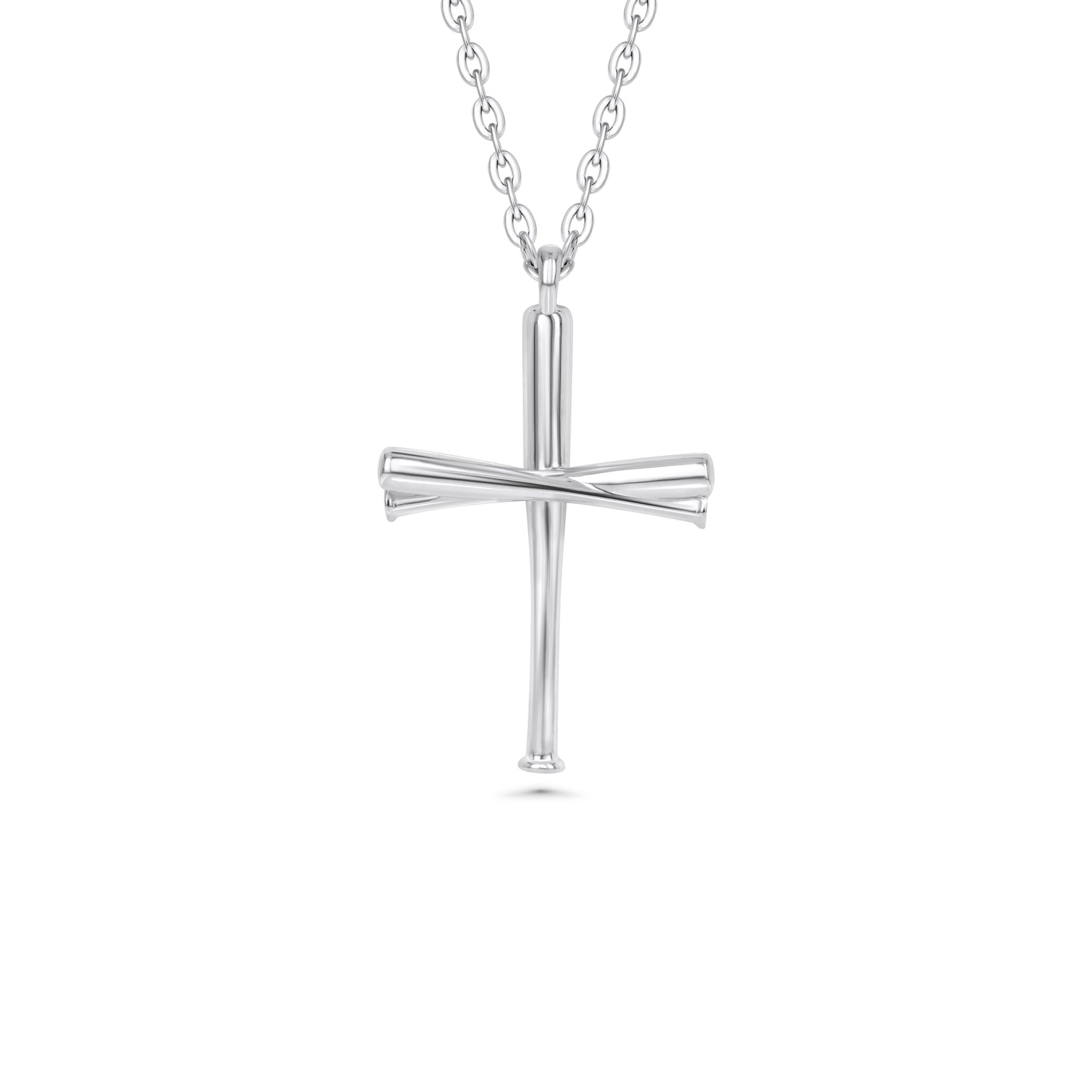Original Baseball Bat Cross Necklace