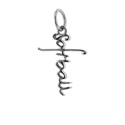 Softball Cross Bracelet Charm