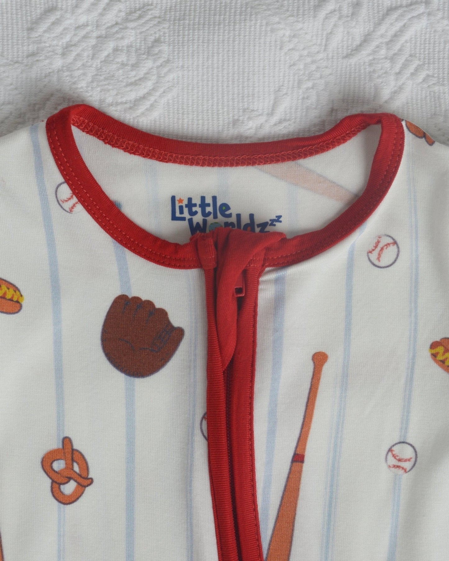 Pink Baseball Bow for Baby Girls