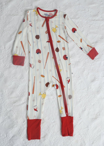 Baseball Bamboo Footie Pajamas for Baby