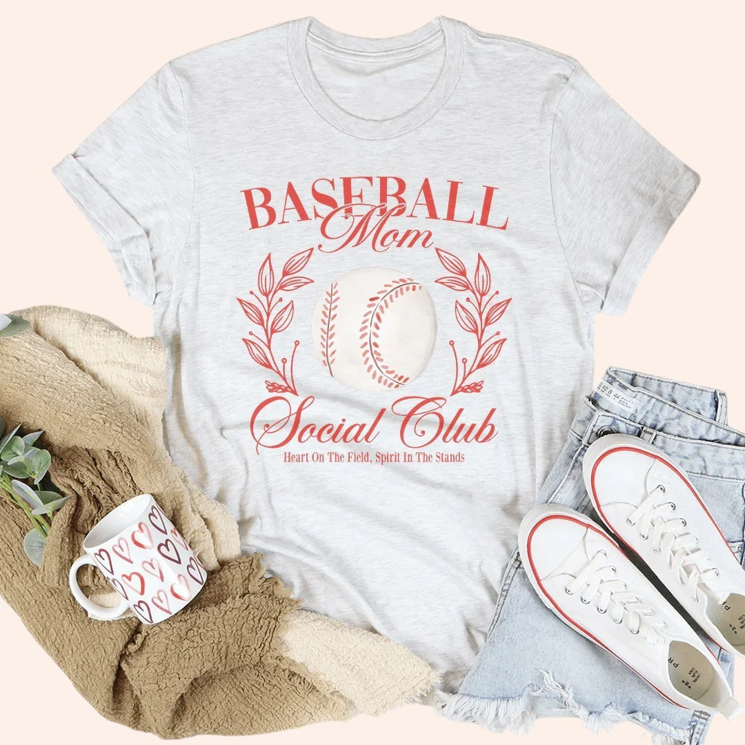 Baseball Mom Social Club Tee