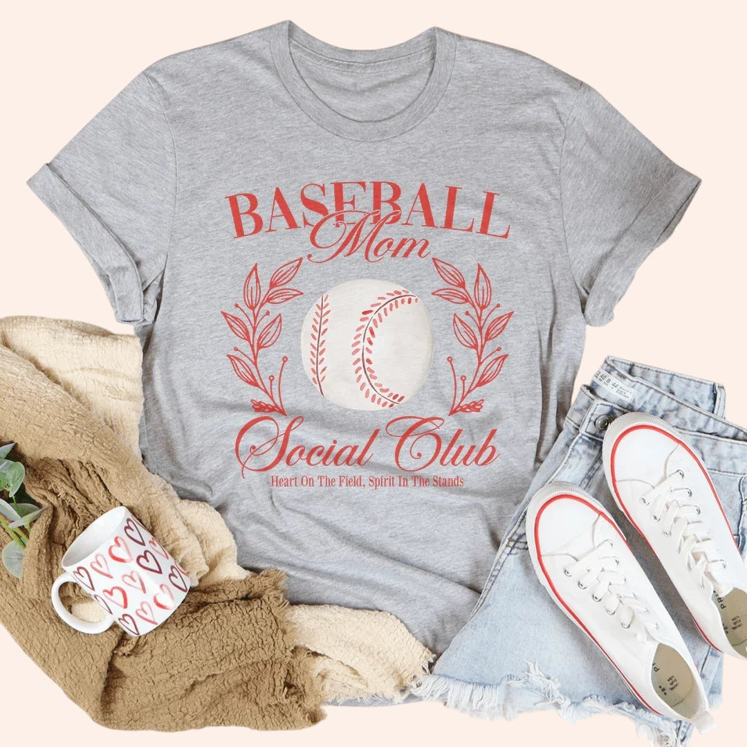 Baseball Mom Social Club Tee