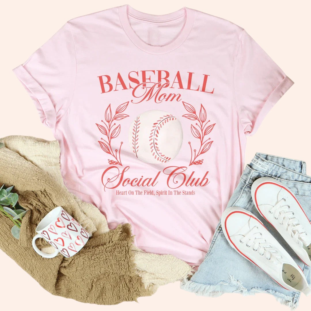 Baseball Mom Social Club Tee