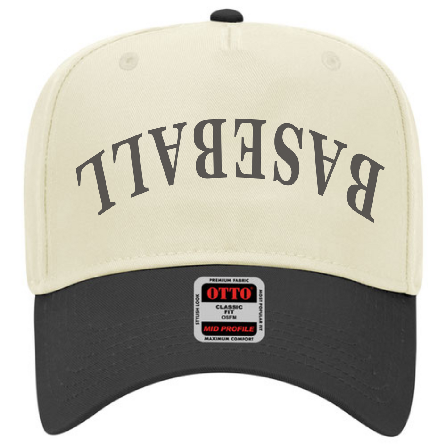 Baseball Upside Down Trucker Hat -- Throwback Style
