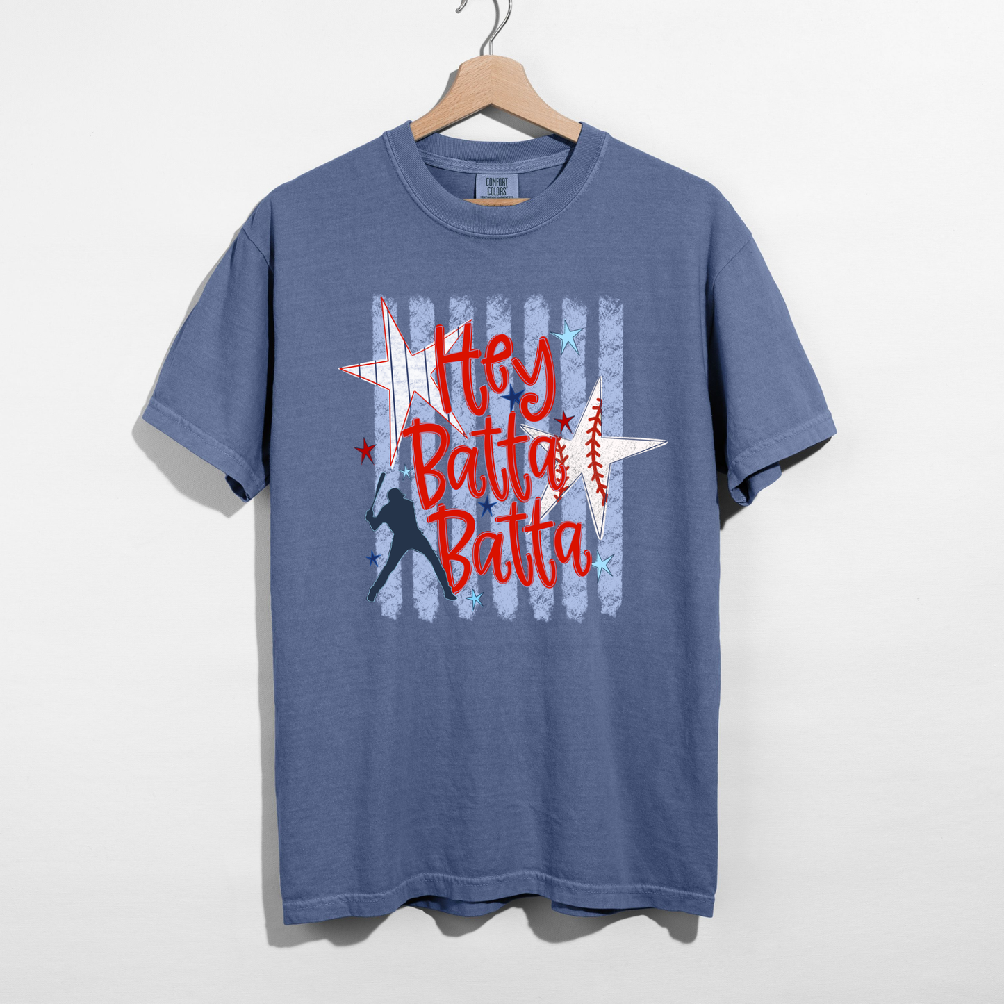 Hey Batta Batta -- Retro Baseball Graphic Tee
