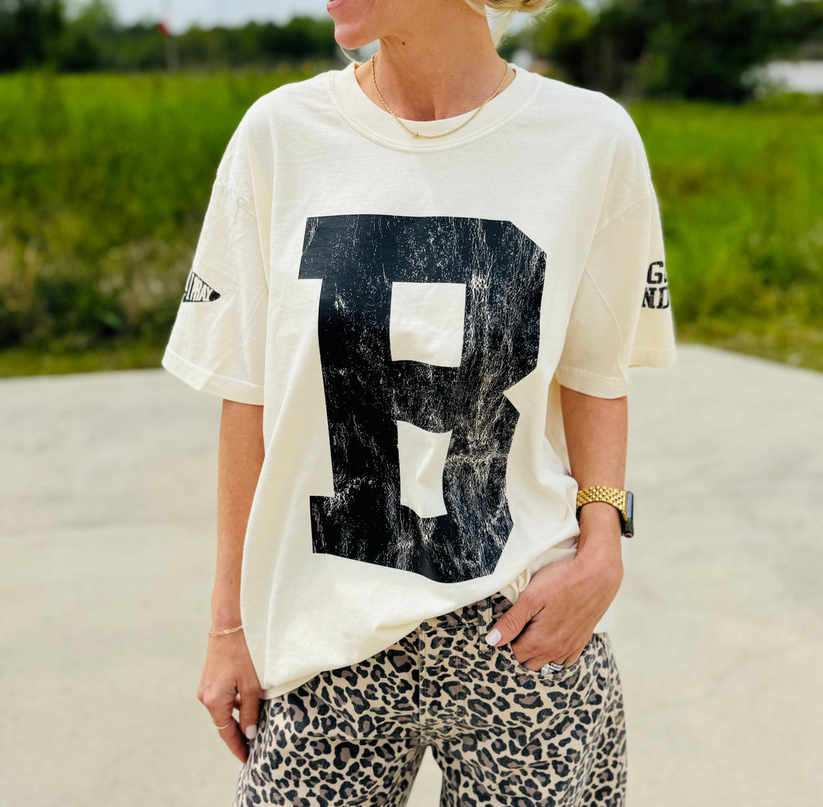 Custom #1 Fan™ T-Shirt | Baseball | Graphic Tee | Sports Mom - lifestyle photo | Bleacher Babe