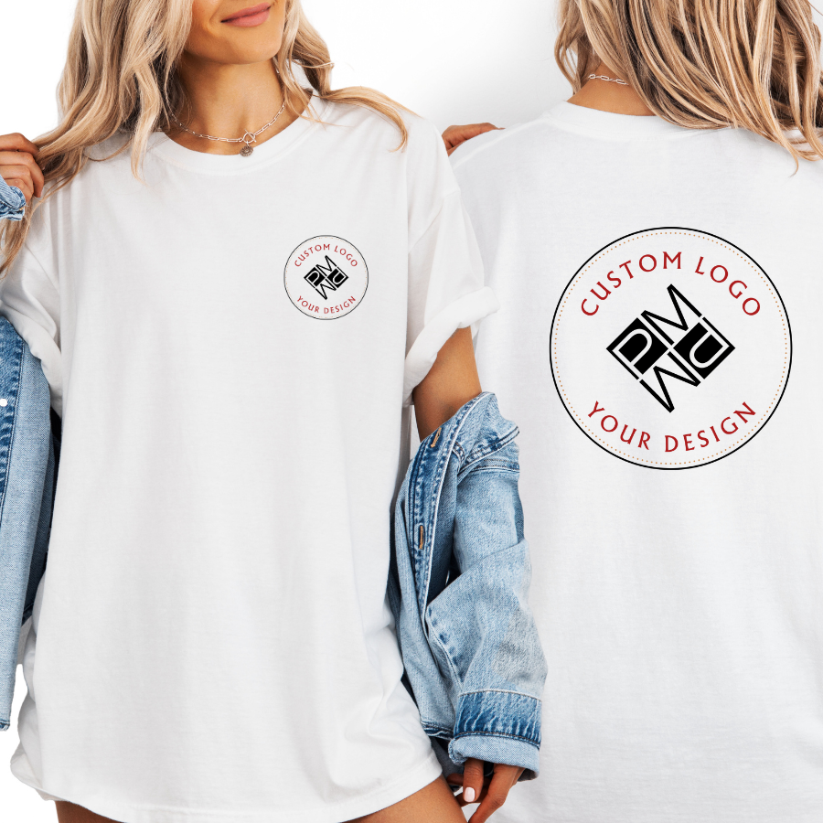Custom Logo T Shirt | Comfort Colors Garment-Dyed Unisex Tee