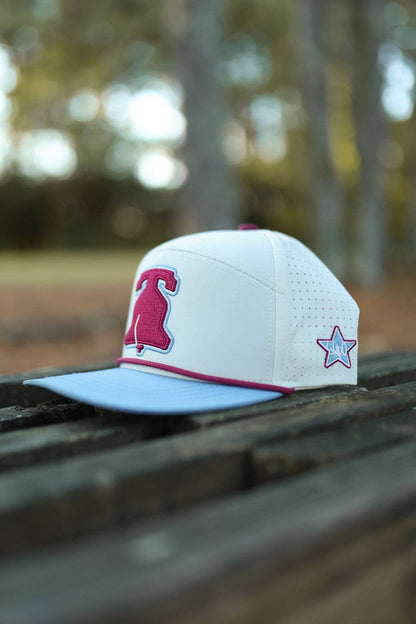 Philadelphia Baseball Retro Blue Snapback Hat Philly - detail view | Bleacher Babe