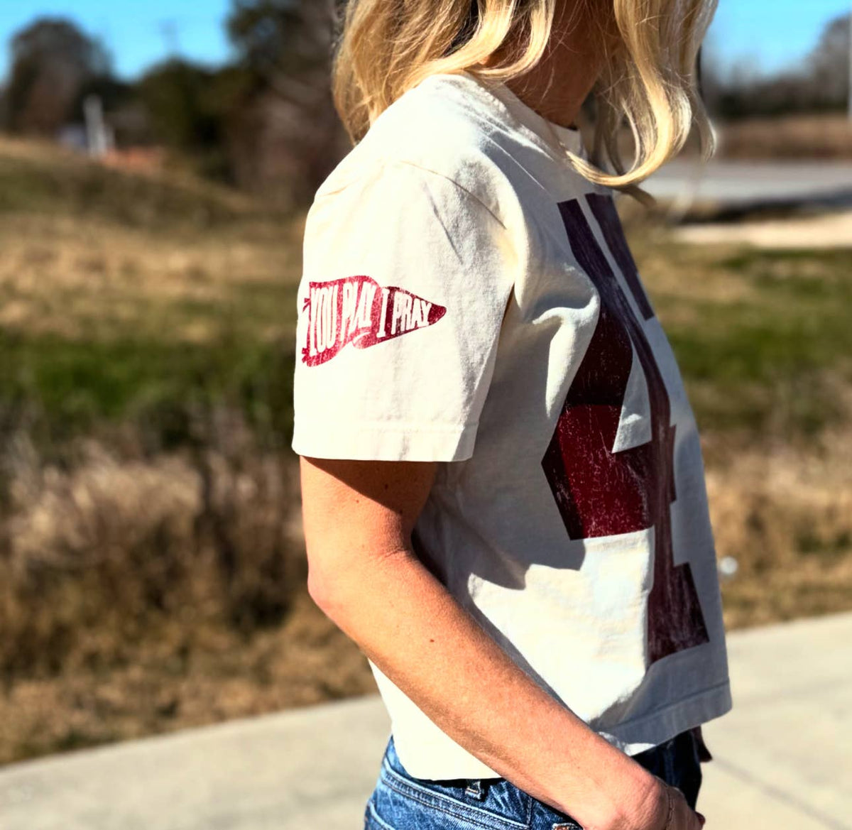 Custom #1 Fan™ T-Shirt | Baseball | Graphic Tee | Sports Mom - alternate view | Bleacher Babe