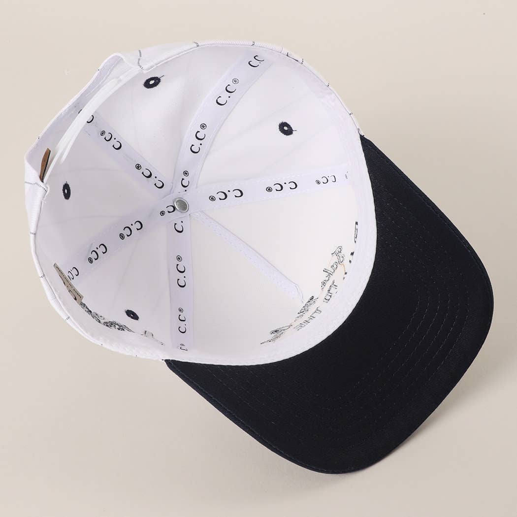 Take Me Out to the Ballgame Pinstripe Trucker Hat - alternate view | Bleacher Babe