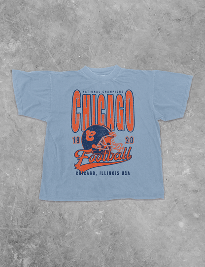 Underground Original Design: Chicago Football Champs Boxy Cotton TShirt
