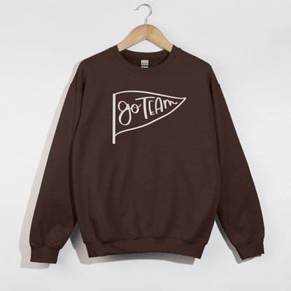 Go Team Pennant -- Gameday Spirit Crewneck Sweatshirt