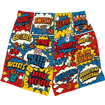 Comic Book -- Basketball Shorts