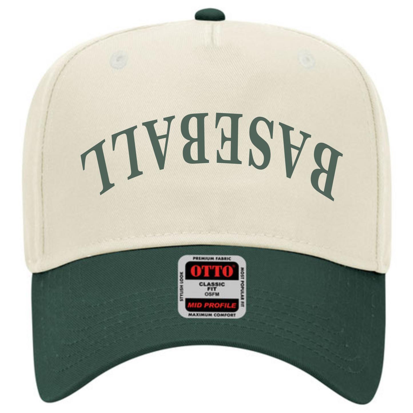 Baseball Upside Down Trucker Hat -- Throwback Style