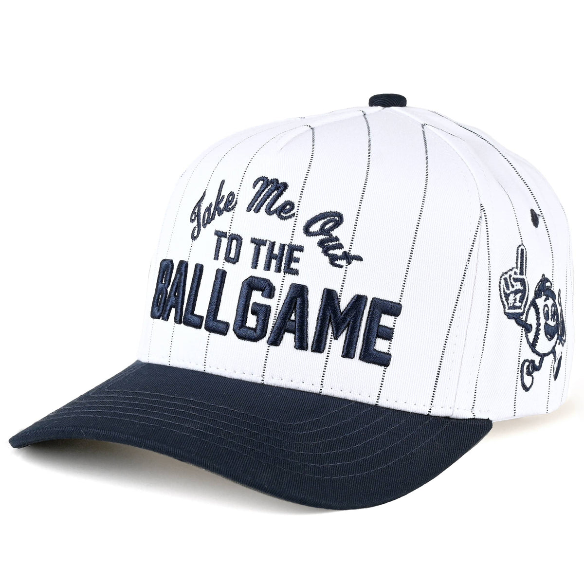 TAKE ME OUT TO THE BALL GAME Letter Cap - back view | Bleacher Babe