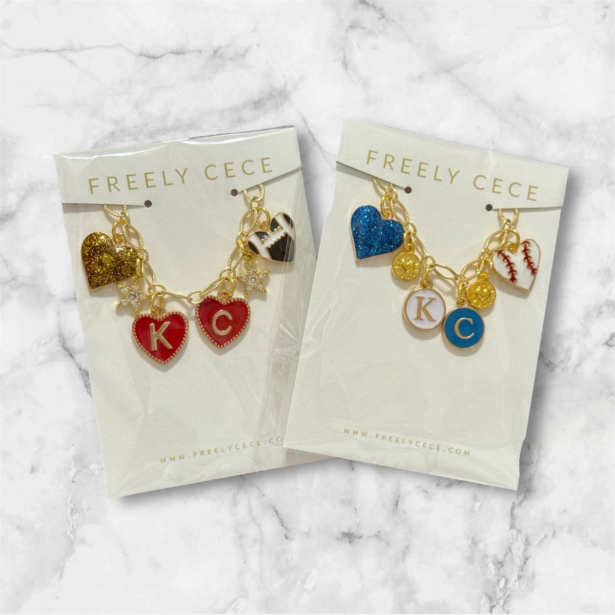 Game Day Trendy Custom Charm Necklaces 