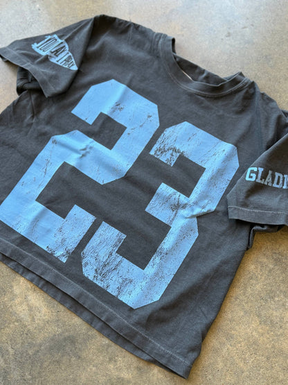 Custom #1 Fan™ T-Shirt | Baseball | Graphic Tee | Sports Mom - detail view | Bleacher Babe