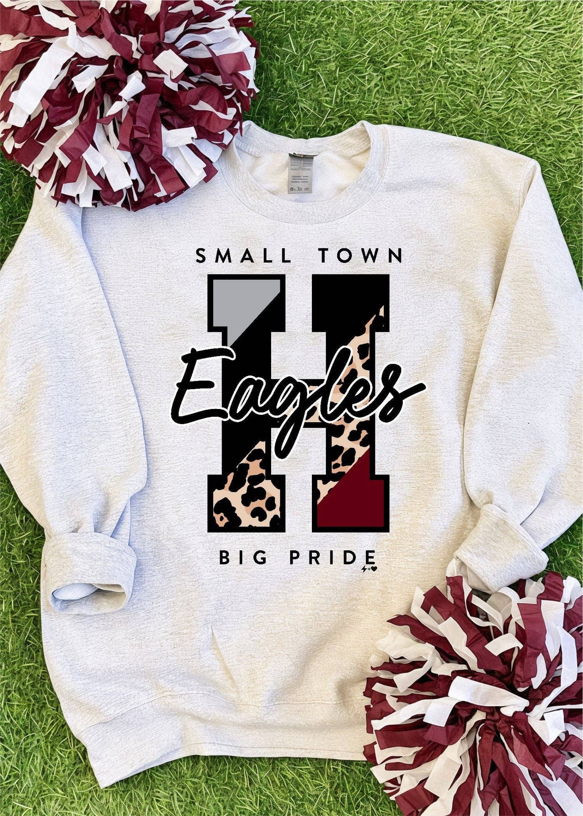 Small Town Big Pride Custom Spirit Sweatshirt (SPIRIT1045-DTG-SS)