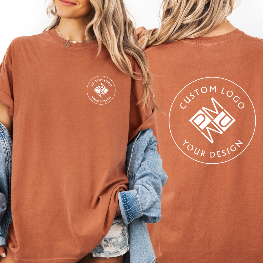 Custom Logo T Shirt | Comfort Colors Garment-Dyed Unisex Tee