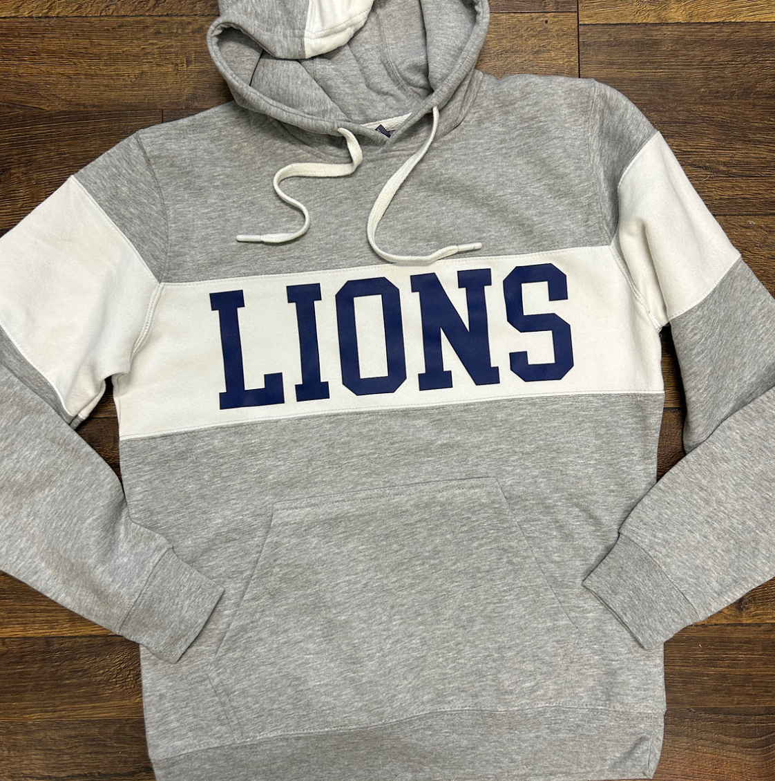 Custom Sports Team Mascot Hooded Varsity Sweatshirt