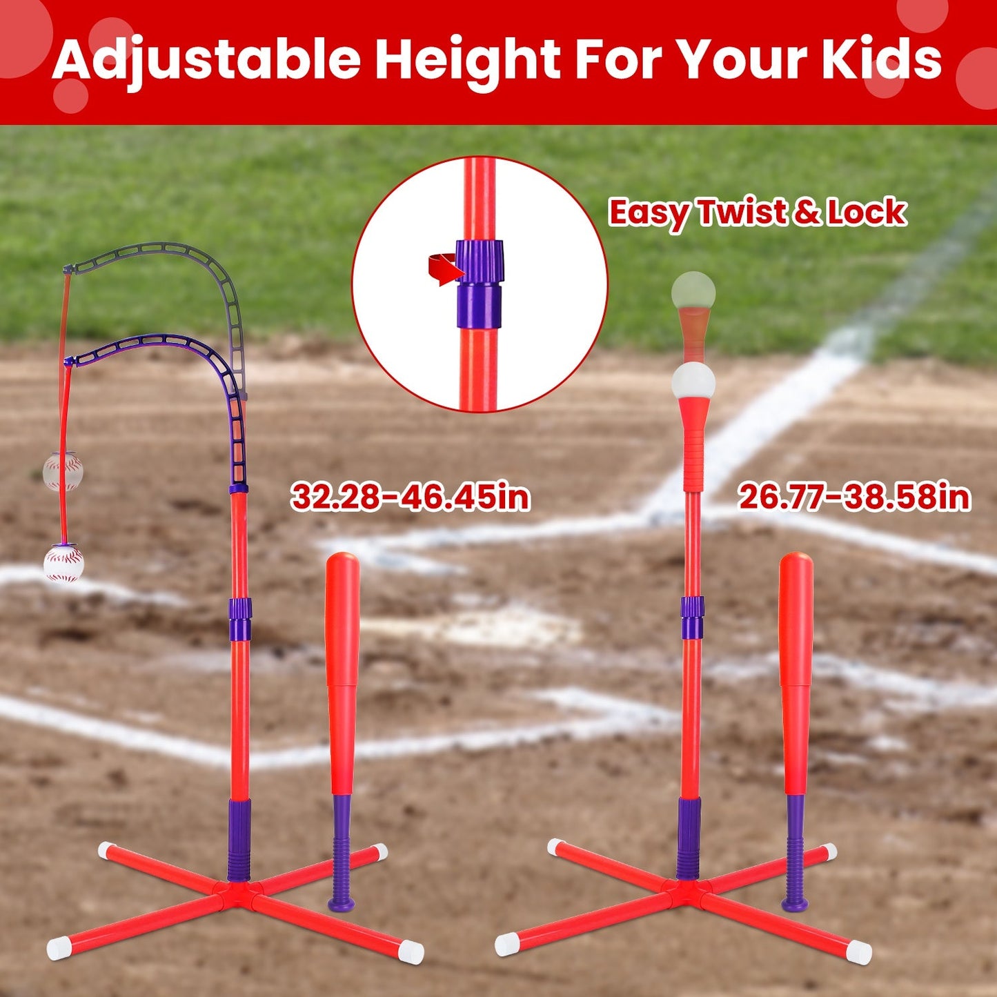 Gbruno Baseball Toy Kit for Ages 3–5