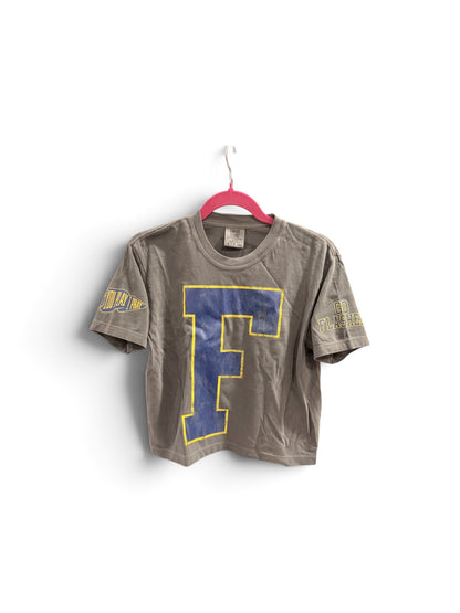 Florence NJ #1 Fan Football Tee, Navy and Yellow