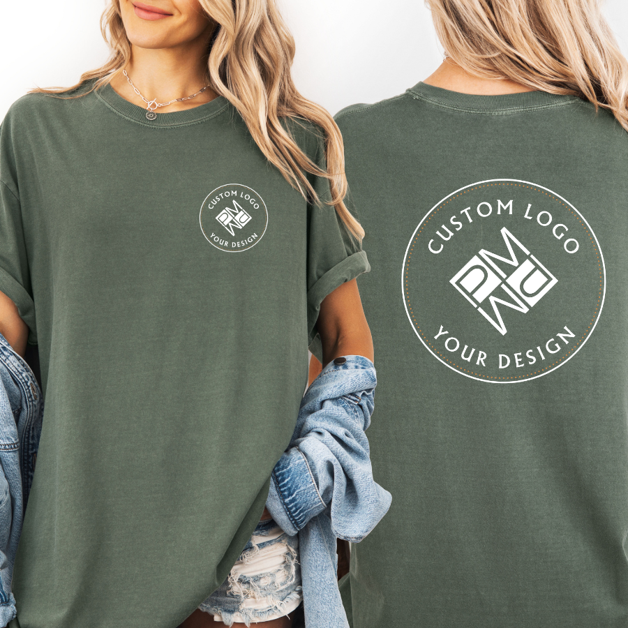 Custom Logo T Shirt | Comfort Colors Garment-Dyed Unisex Tee