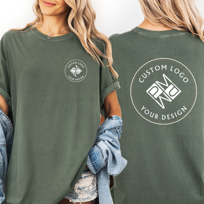 Custom Logo T Shirt | Comfort Colors Garment-Dyed Unisex Tee