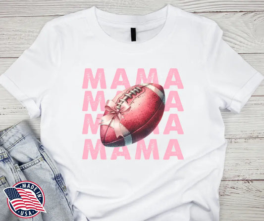 Football Mama -- Multi-Color Graphic Tee