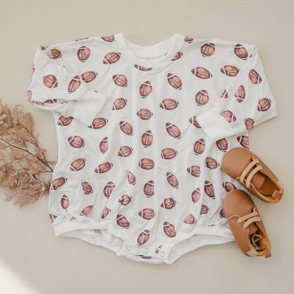 Football Print Bamboo Two-Piece Pajamas for Baby
