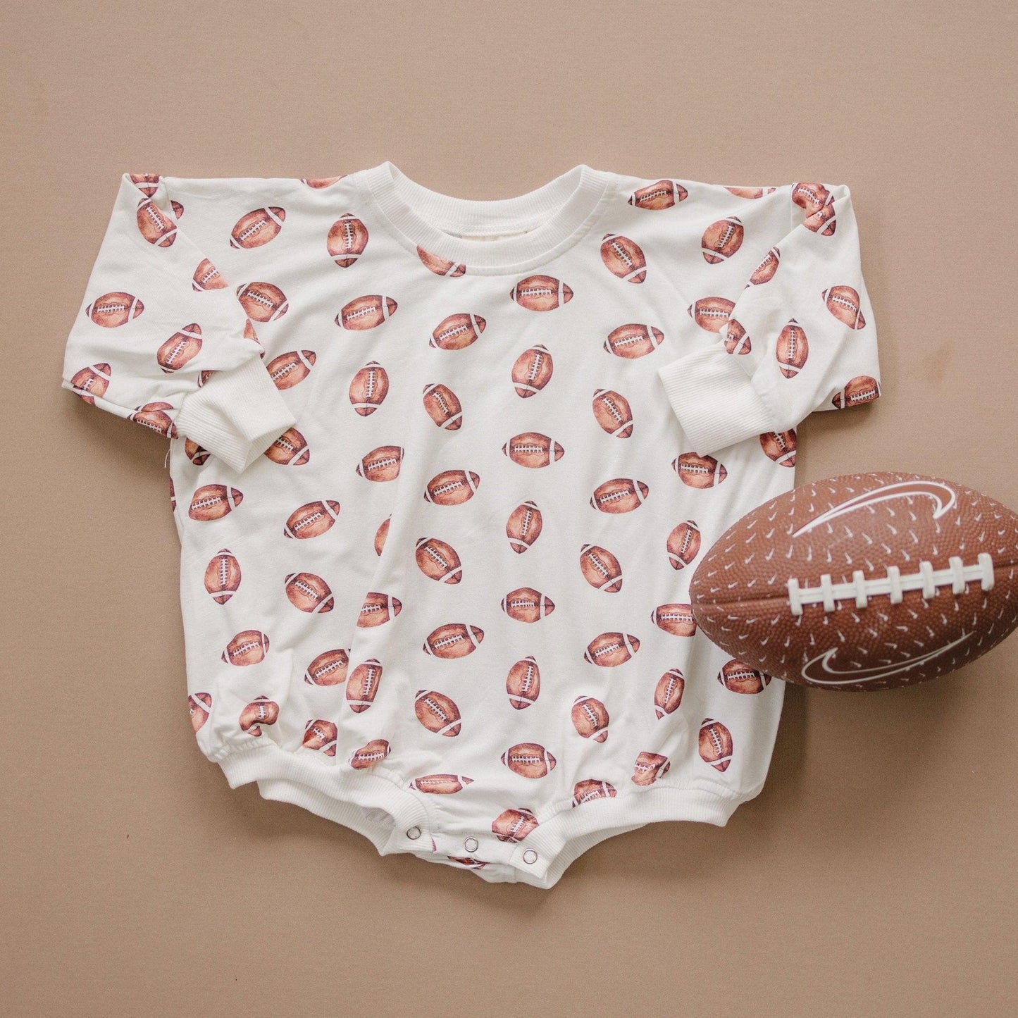 Football Print Bamboo Two-Piece Pajamas for Baby