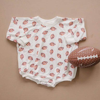 Football Print Bamboo Two-Piece Pajamas for Baby