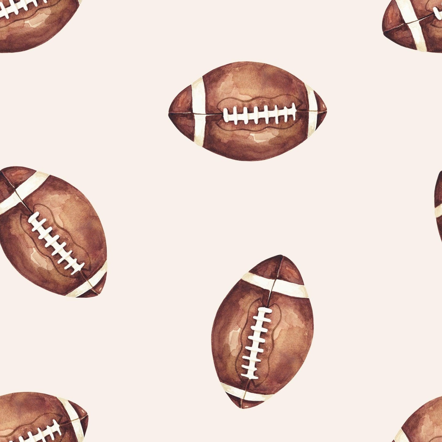Football Print Quilted Bamboo Blanket for Baby -- 1.0 Tog