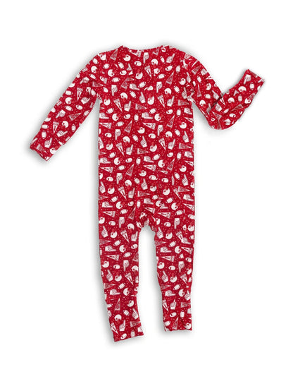 Football Print Bamboo Toddler Pajama Set