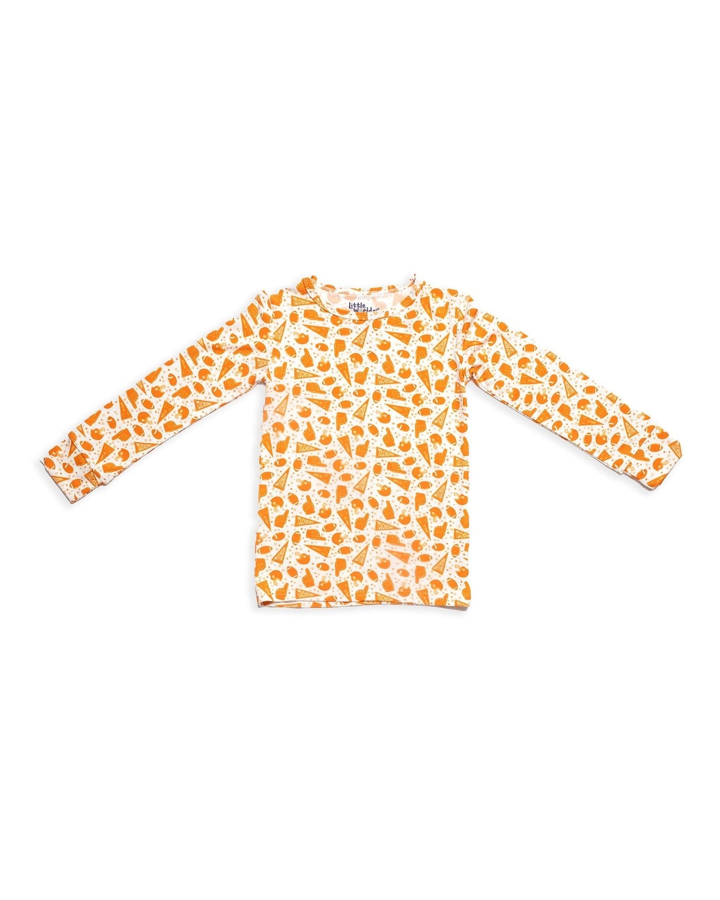 Football Print Bamboo Pajamas for Kids