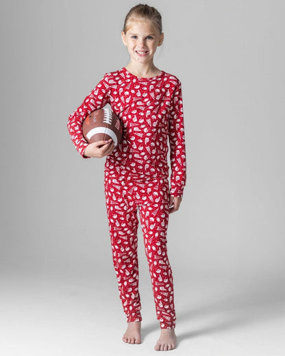Football Print Bamboo Zippy Romper for Baby