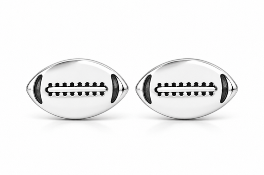 Dainty Football Stud Earrings