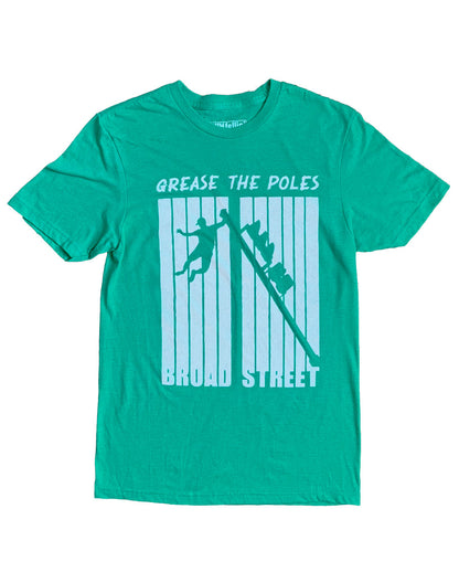 Grease The Poles — Eagles Championship Tee in Green