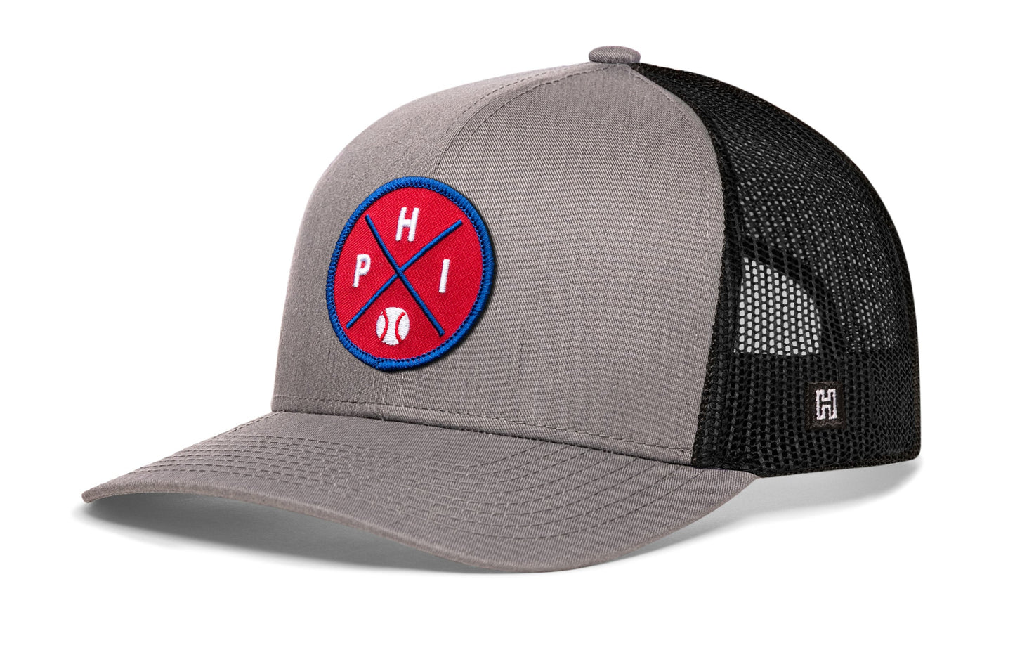 PHI X Baseball Snapback — Philadelphia Trucker Hat