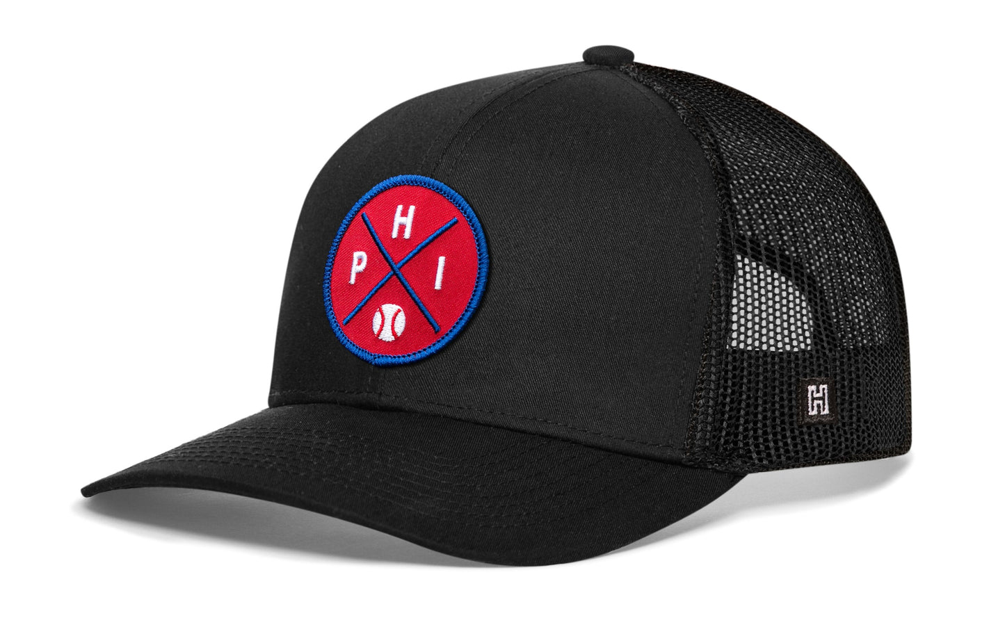 PHI X Baseball Snapback — Philadelphia Trucker Hat