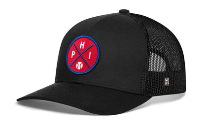 PHI X Baseball Snapback — Philadelphia Trucker Hat