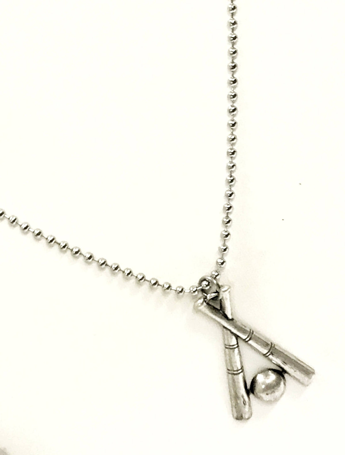 Baseball Necklace, Crossed Baseball Bat Necklace, Baseball Necklace For Men, Baseball Player Gift, Baseball Fan Gift, Baseball Team Gifts