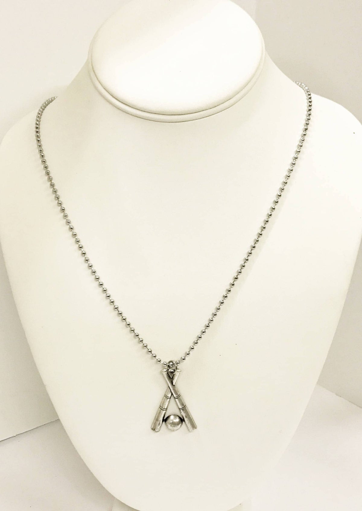Baseball Necklace, Crossed Baseball Bat Necklace, Baseball Necklace For Men, Baseball Player Gift, Baseball Fan Gift, Baseball Team Gifts