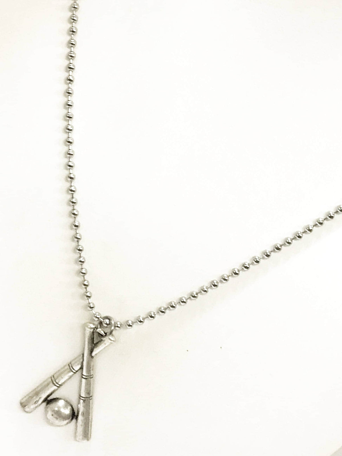 Baseball Necklace, Crossed Baseball Bat Necklace, Baseball Necklace For Men, Baseball Player Gift, Baseball Fan Gift, Baseball Team Gifts