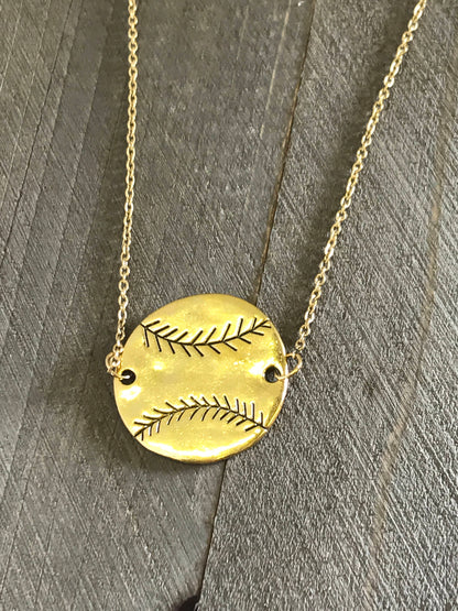 Softball Jewelry, Softball Necklace, Softball Mom Jewelry, Softball Fan Jewelry, Gift For Softball Mom, Softball Player Gift For Her