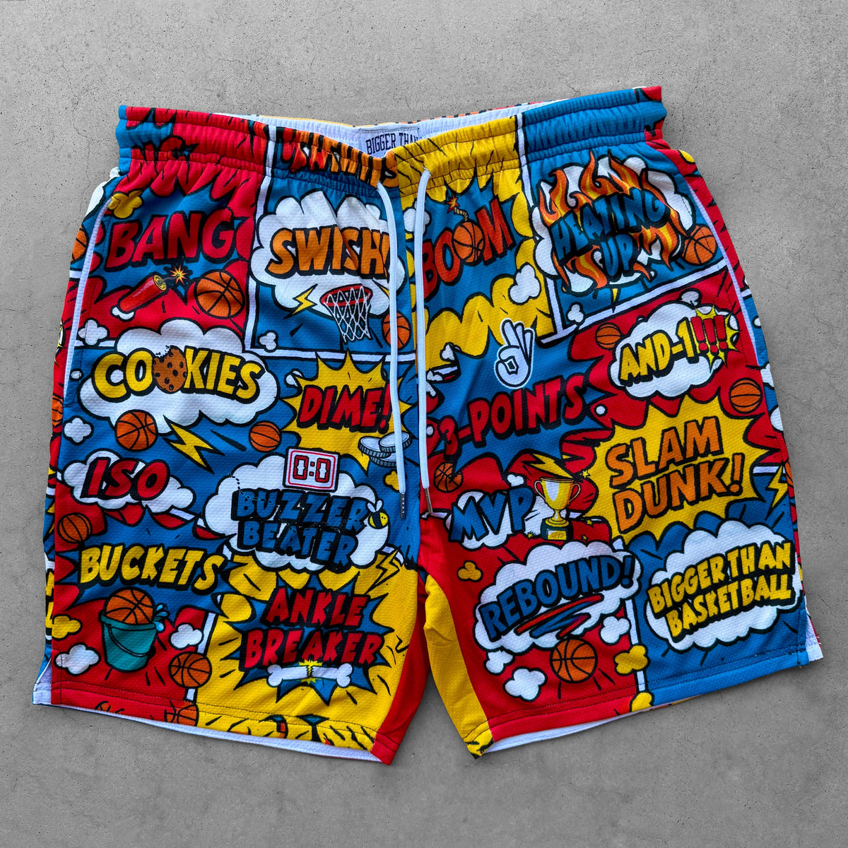Comic Book -- Basketball Shorts