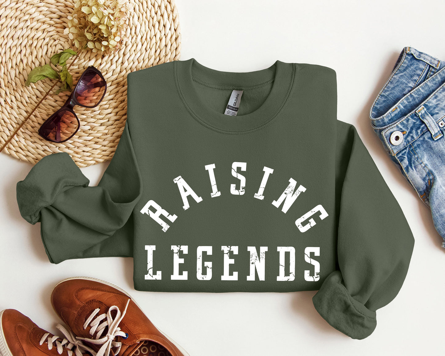Raising Legends -- Sports Mom and Coach Sweatshirt